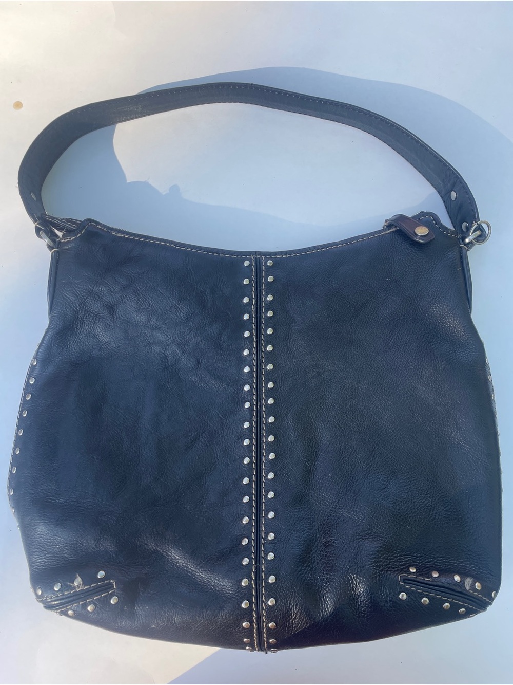 Vtg Michael kors Astor large leather hobo bag. - Picture 5 of 9